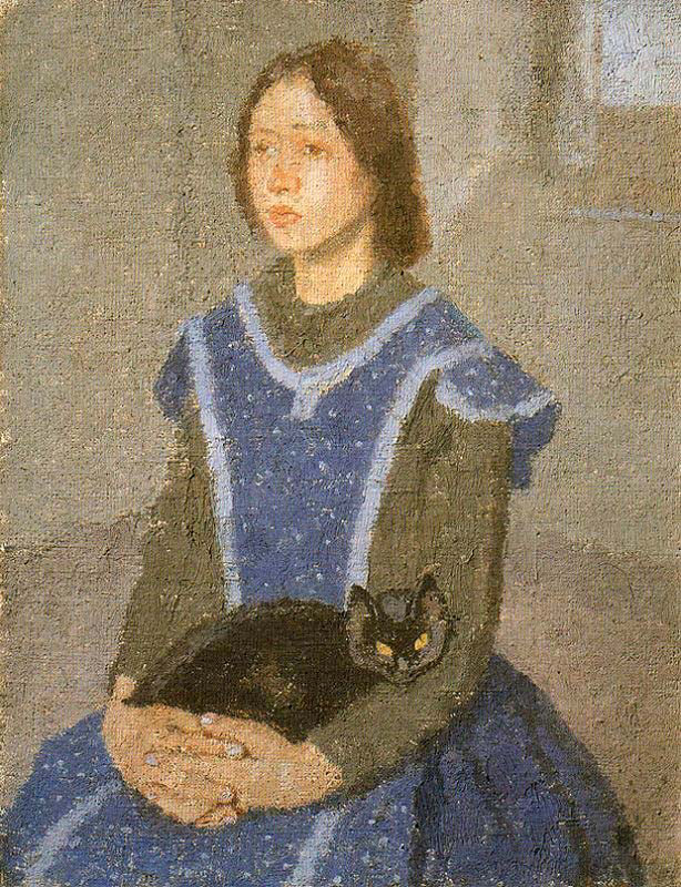 Girl with cat